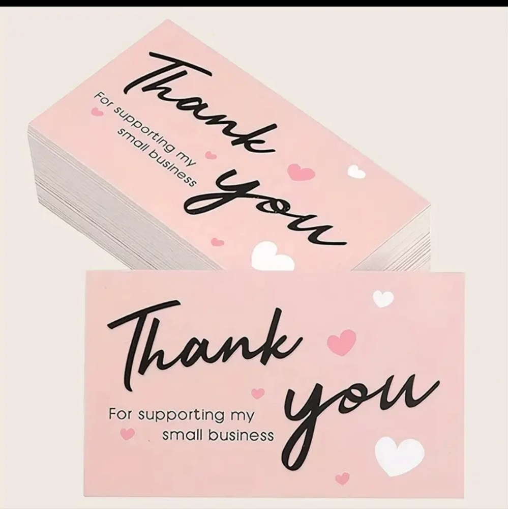 40pcs, Thank You Card For Small Business, Small BusinessSupplies, Thank You Car